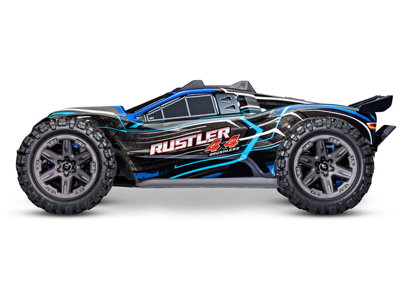 Traxxas / Rustler 4X4 Brushless: 1/10 Scale 4WD Stadium Truck (Blue)