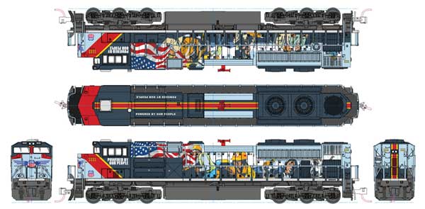KATO / EMD SD70ACe Union Pacific No.1111 - Standard DC / N Scale