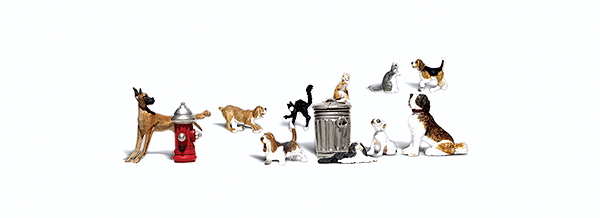 Woodland Scenics / Dogs & Cats / O Scale