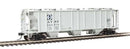 0' Pullman-Standard PS-2 2893 3-Bay Covered Hopper - Ready to Run - ATSF