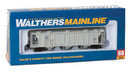 0' Pullman-Standard PS-2 2893 3-Bay Covered Hopper - Ready to Run - ATSF