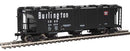 50' Pullman-Standard PS-2 2893 3-Bay Covered Hopper - Ready to Run - Burlington CB & O