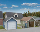 Walthers / Single Car Garage 2-Pack / HO Scale