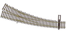 Walthers / Code 83 Nickel Silver DCC-Friendly Curved Turnout - 24 and 36" Radii