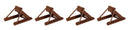 Walthers / Track Bumpers Brown (4)pk HO Scale Code 83/100