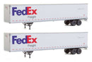 Walthers / 53' Stoughton Trailer 2-Pack - Assembled / HO Scale