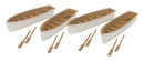 Walthers / Row Boats White/Tan 4/ HO Scale