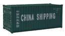 Walthers / 20' Corrugated Container with Flat Panel - Assembled / HO Scale