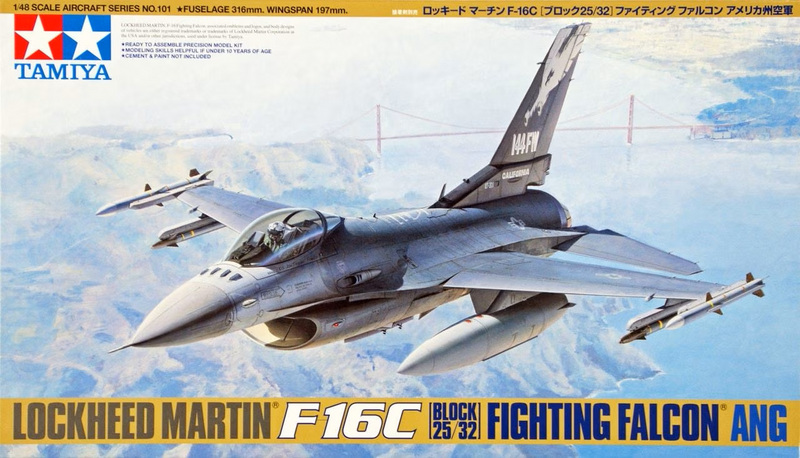 Tamiya / Lockheed Martin F-16C Block 25 / 32 Fighting Falcon ANG 1/48