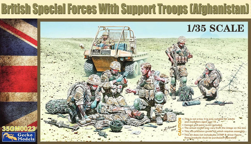 Gecko Models / British Special Forces With Support Troops (Afghanistan) 1/35