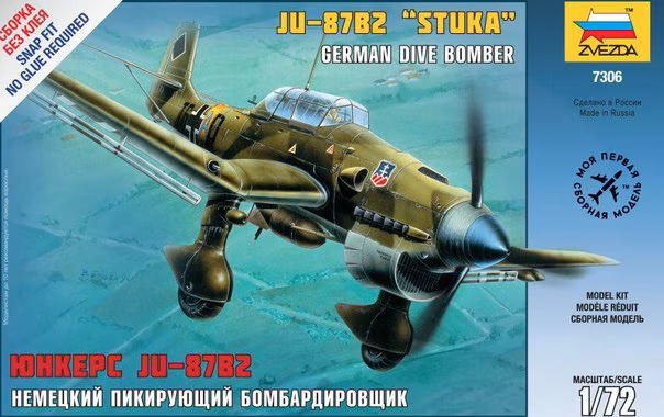 Zvezda / Junkers JU-87 B2 "Stuka" 1/72