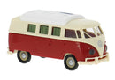 Brekina Automodelle | 1960 Volkswagen T1b Passenger/Camper Van - Assembled | Scale: HO