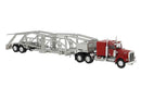 Brekina Automodelle | Kenworth W900 Semi Tractor w/Sleeper Cab & Auto Carrier Trailer - Assembled | Scale: HO