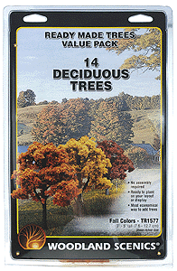 Woodland Scenics / Fall Colors Deciduous Tree Pack - Ready Made Trees(TM)