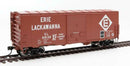 40' ACF Modernized Welded Boxcar w/8' Youngstown Door - Ready to Run - Erie-Lackawanna