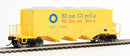 40' Ortner 100-Ton Open Aggregate Hopper Blue Circle Cement WBCX