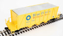 40' Ortner 100-Ton Open Aggregate Hopper Blue Circle Cement WBCX