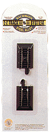 Bachmann / E-Z Track(R) w/Steel Rail & Black Roadbed, Hayes Wheel Stops (Track Bumpers) pkg(2) / HO Scale