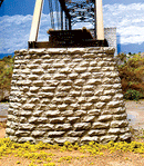 Chooch / Single-Track Cut Stone Bridge Pier w/Pointed End