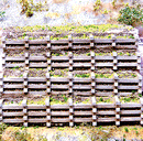 Chooch / Stepped Timber Retaining Wall -- Large for HO & O Scales
