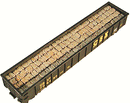 Chooch / Cast Resin Freight Car Load, Bale Scrap Load for Gondolas / HO Scale