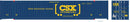 Atlas / Jindo 53' 6-53-6 Roof Corrugated Container 3-Pack - Assembled - Master(R) / HO Scale
