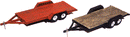 JL Innovative Design / Wood-Deck Tandem 2-Axle Car Trailers - Kit / HO Scale