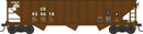 Bowser / 70-Ton 12-Panel 3-Bay Hopper - Ready to Run - Conrail (H39, 435618, Boxcar Red)