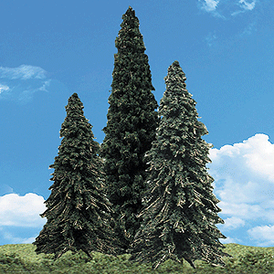 Woodland Scenics / Woodland Classic Trees(R) Ready Made - Forever Green