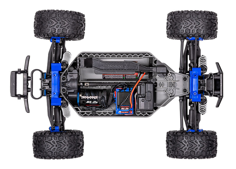 Traxxas / Rustler 4X4 Brushless: 1/10 Scale 4WD Stadium Truck (Blue)