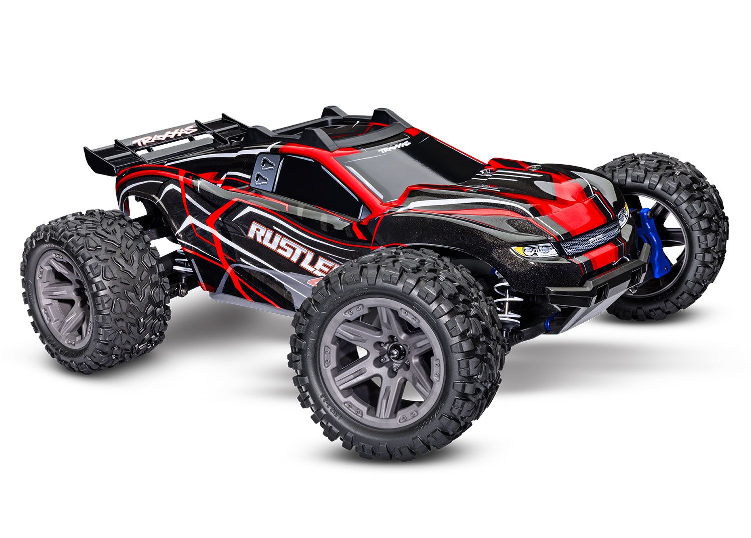 Traxxas / Rustler 4X4 Brushless: 1/10 Scale 4WD Stadium Truck (Red)
