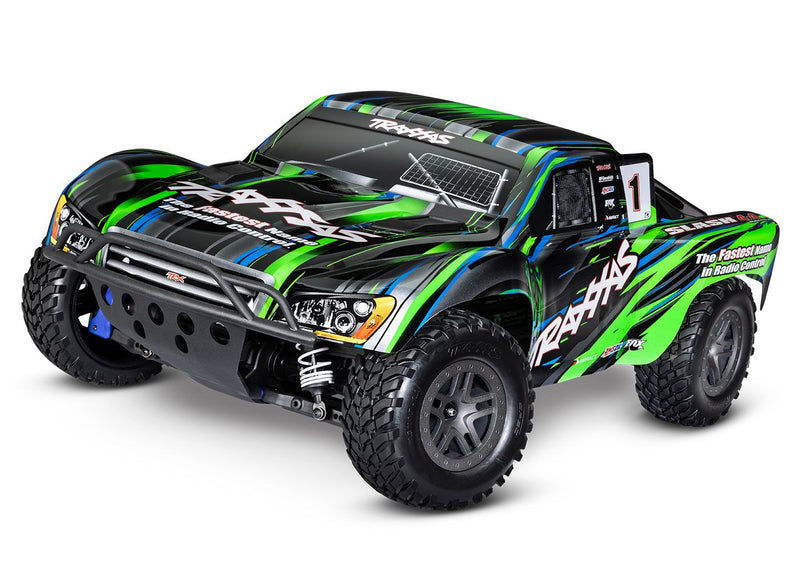 Traxxas / Slash 4X4 Brushless: 1/10 Scale 4WD Short Course Truck Model (Green)