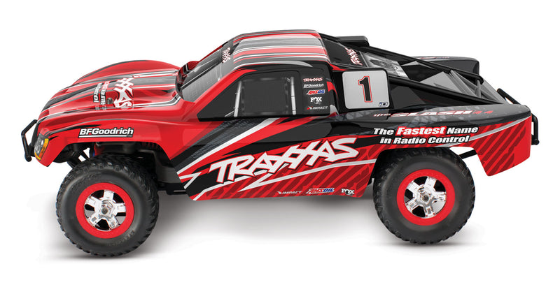 Traxxas / 1/16 Scale Slash: 4X4 Short Course Truck w/USB-C (Red)