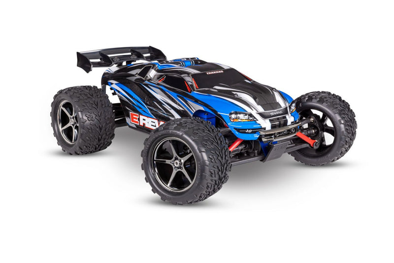 Traxxas - 1/16 Scale E-Revo: 4X4 Monster Truck w/USB-C (Blue)