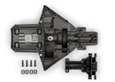 Bulkhead, rear (upper & lower)/ motor mount washers (steel) (4)/ 4x18mm BCS (4) (replacing #7727 & #7728 requires #5107A ball bearings (2))