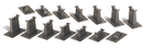 Bachmann / E-Z Track Pier Set 16-Pc / N Scale