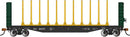 52' Centerbeam Bulkhead Flatcar - Ready to Run - Canadian National