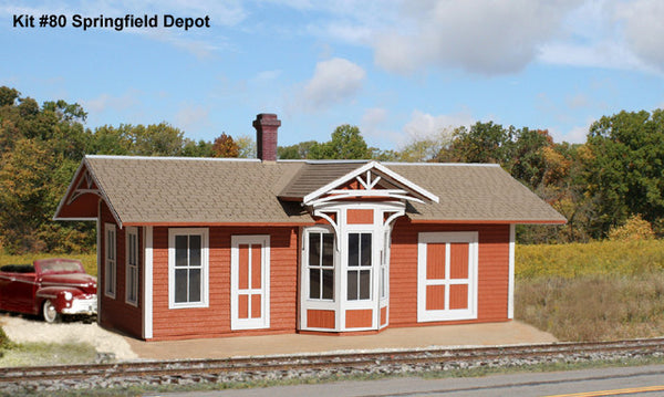 N Scale Laser Cut Wood Depot Kit For Model Railways - Unpainted 10 thumbnail image
