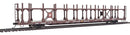 Walthers / 89' Flatcar w/Bi-Level Open Auto Rack - Ready to Run - Pennsylvania Rack, Trailer Train Flatcar TTBX