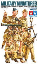 Tamiya / Military Miniatures German Africa Corps Luftwaffe Artillery Crew Set 1/35