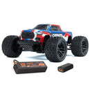 Arrma - 1/18 GRANITE GROM MEGA 380 Brushed 4X4 Monster Truck RTR with Battery & Charger, (Blue)