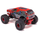 Arrma - 1/10 GORGON 4X2 MEGA 550 Brushed Monster Truck RTR with Battery & Charger, (Red)