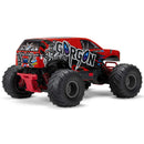 Arrma - 1/10 GORGON 4X2 MEGA 550 Brushed Monster Truck RTR with Battery & Charger, (Red)