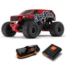 Arrma - 1/10 GORGON 4X2 MEGA 550 Brushed Monster Truck RTR with Battery & Charger, (Red)