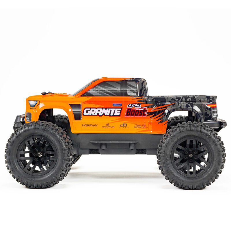 1/10 GRANITE 4X2 BOOST MEGA 550 Brushed Monster Truck RTR, Orange