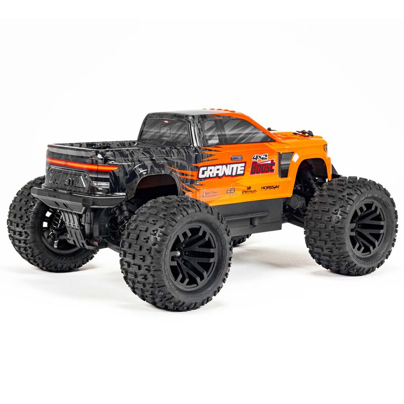 1/10 GRANITE 4X2 BOOST MEGA 550 Brushed Monster Truck RTR, Orange