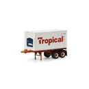 Athearn / RTR 20' Chassis w Reefer Container Tropical / HO Scale