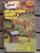 Atlas / HO Telephone Shanty & Pole Kit