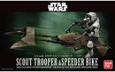 SCOUT TROOPER & SPEEDER BIKE, STAR WARS - BANDAI 2439795