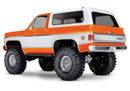 Traxxas / TRX-4® Scale and Trail™ Crawler with 1979 Chevrolet Blazer Body:  4WD Electric Truck with TQi Traxxas Link™ Enabled 2.4GHz Radio System (Orange)